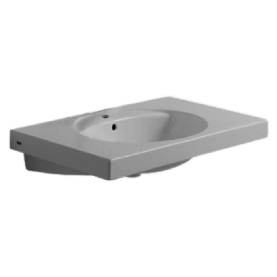 Lavabo PRECIOSA
80 x 55 cm, céramique
pour meuble suspendu, avec
trop-plein