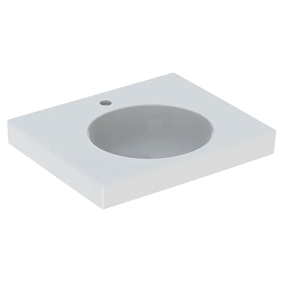 Lavabo PRECIOSA II
60 x 50 cm, céramique
pour meuble suspendu, sans
trop-plein