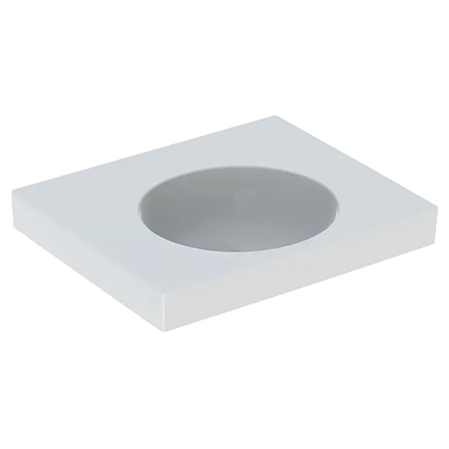 Lavabo PRECIOSA II
60 x 50 cm, céramique
pour meuble suspendu, sans
trop-plein
