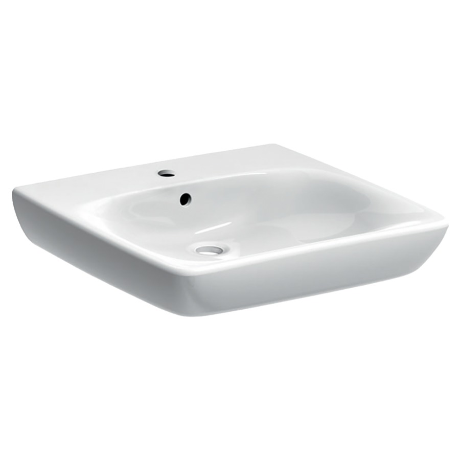 Lavabo RENOVA COMFORT
60 x 55 cm, céramique
avec trop-plein
