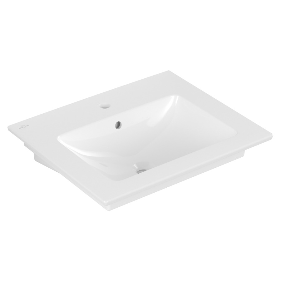 Lavabo VENTICELLO
60 x 50 cm, céramique
avec trop-plein, pour meuble
suspendu