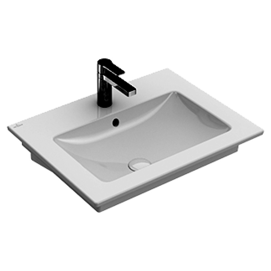 Lavabo VENTICELLO
80 x 50 cm, céramique
avec trop-plein, pour meuble
suspendu