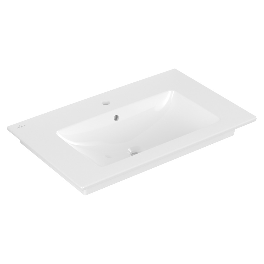Lavabo VENTICELLO
80 x 50 cm, céramique
avec trop-plein, pour meuble
suspendu
