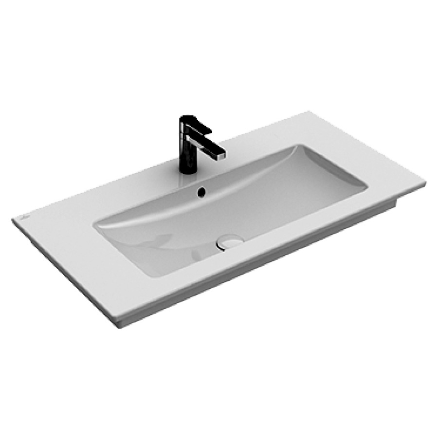 Lavabo VENTICELLO
100 x 50 cm, céramique
avec trop-plein, pour meuble
suspendu