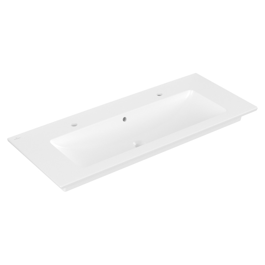 Lavabo VENTICELLO
120 x 50 cm, céramique
avec trop-plein, pour meuble
suspendu