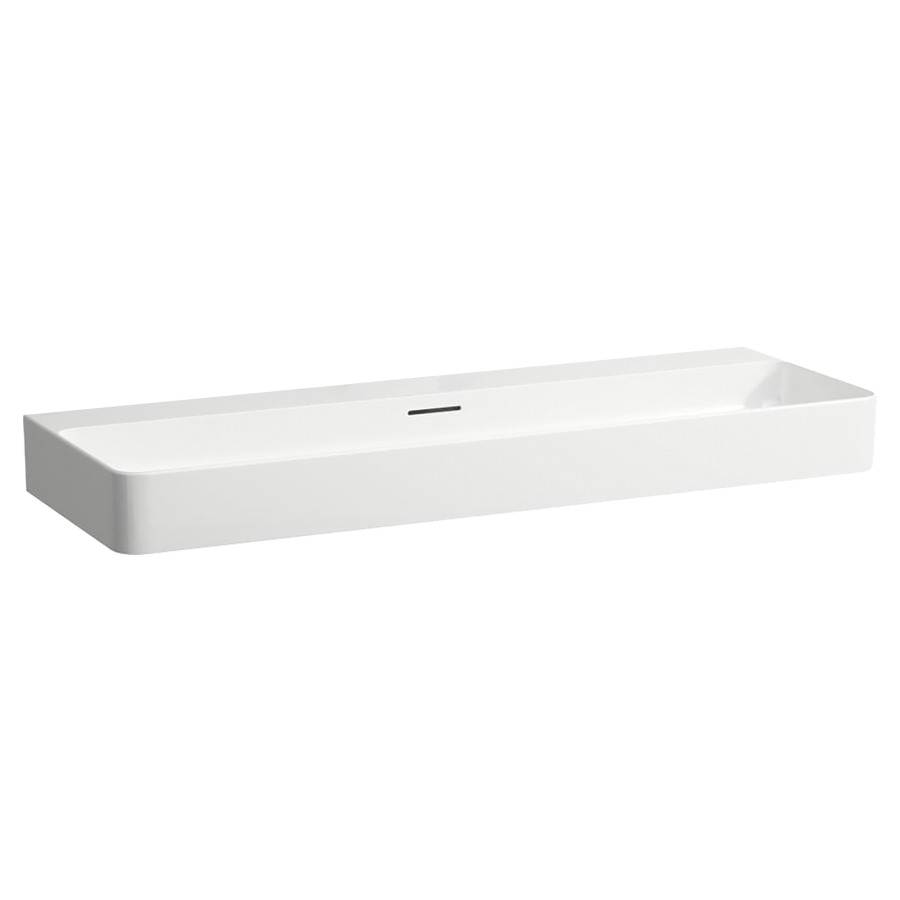 Lavabo VAL
120 x 42 cm, SaphirCéramique
pour meuble suspendu
avec trop-plein