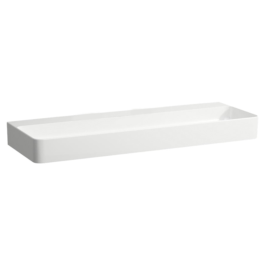 Lavabo VAL
120 x 42 cm, SaphirCéramique
pour meuble suspendu
sans trop-plein