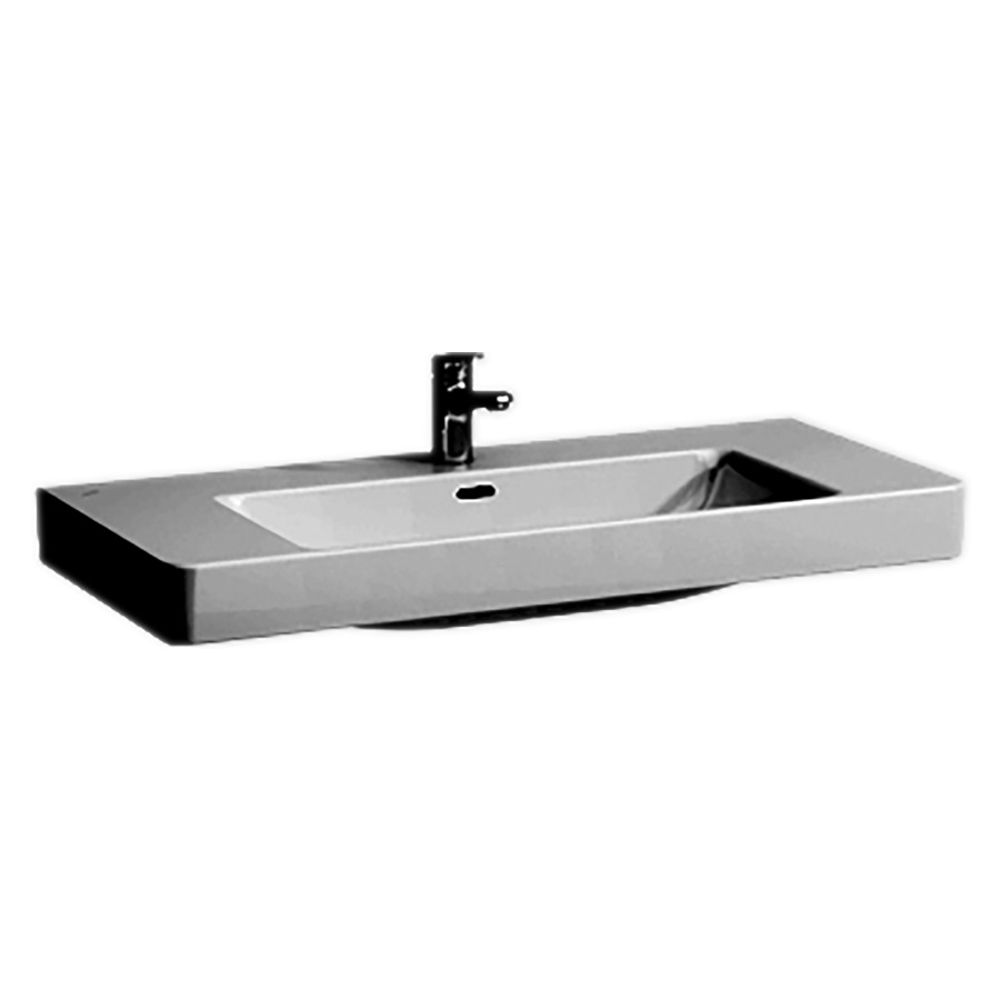 Lavabo PRO S
105 x 46 cm, céramique
pour meuble suspendu, avec
trop-plein