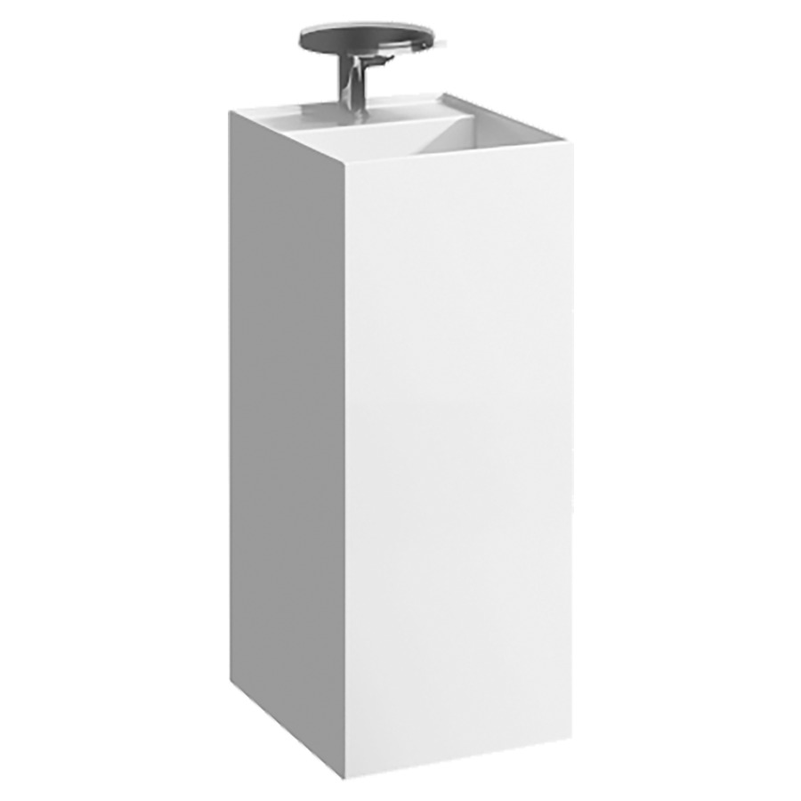 Lavabo KARTELL LAUFEN
37,5 x 43,5 x 90 cm
SaphirCéramique, pose libre
colonne intégrée, sans
trop-plein, vidage caché
incl. soupape d'ecoulement
sans trop-plein, premonté
cache pour soupape en
céramique, matériel de
fixation