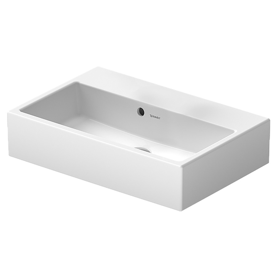 Lavabo VERO AIR COMPACT
60 x 40 cm, céramique
pour meuble suspendu, avec
trop-plein, partie inférieure
émaillée