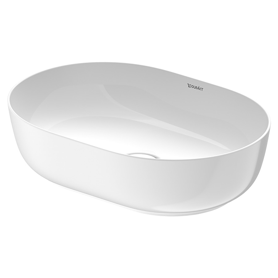 Lavabo à poser LUV
50 x 35 cm, H 14 cm, céramique
poli, sans trop-plein
couleur intérieure du lavabo
blanc brillant, vidage avec
enjoliveur en céramique
incluse