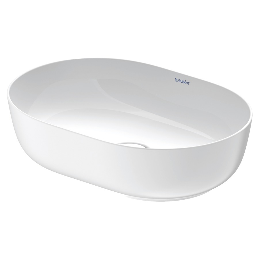 Lavabo à poser LUV
50 x 35 cm, H 14 cm, céramique
poli, sans trop-plein
couleur intérieure du lavabo
blanc brillant, vidage avec
enjoliveur en céramique
incluse