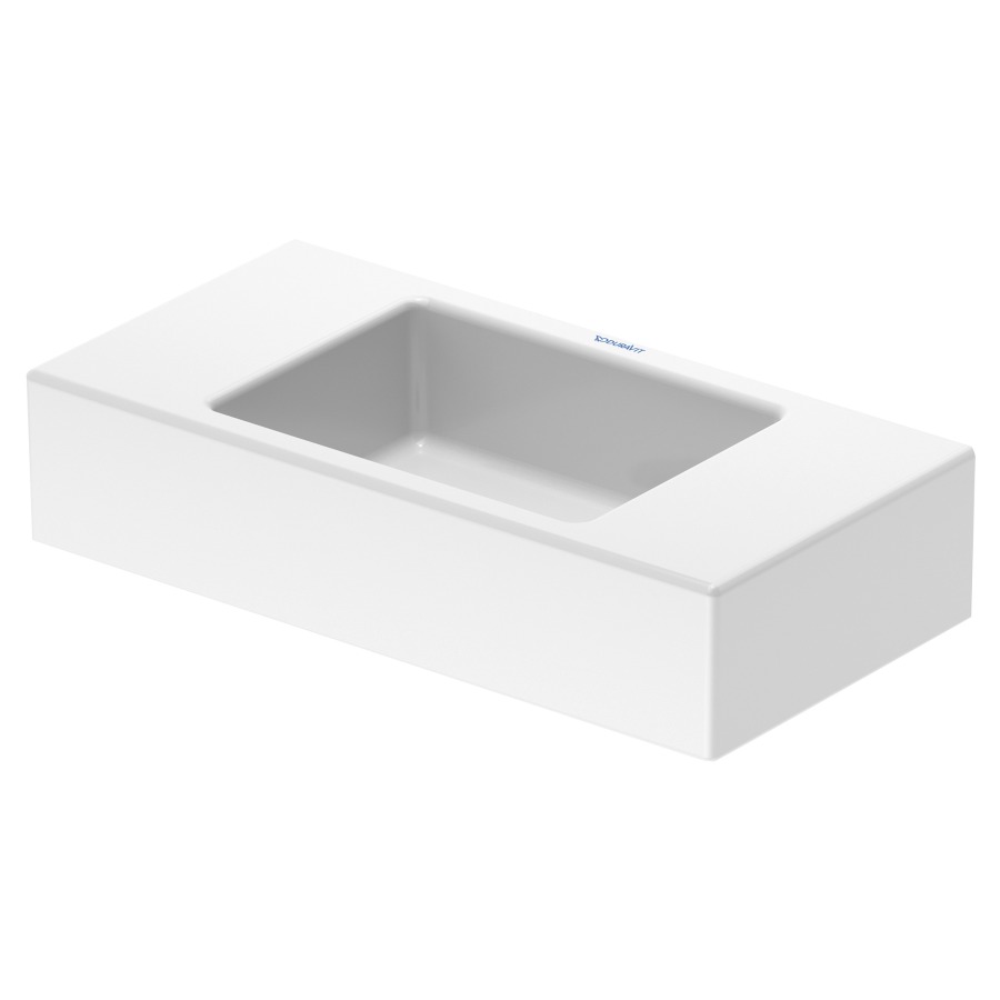 Lave-mains VERO AIR
50 x 25 cm, céramique
pour meuble suspendu, sans
trop-plein
