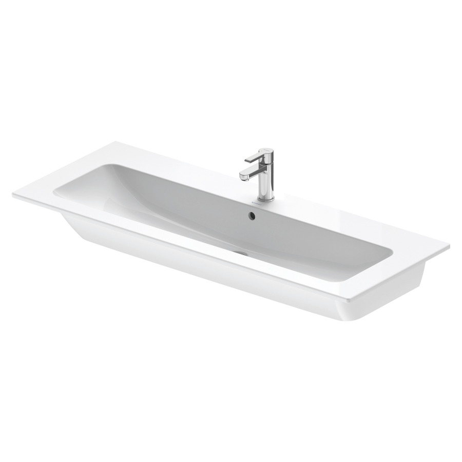 Lavabo ME BY STARCK
123 x 49 cm, céramique
pour meuble suspendu
avec trop-plein