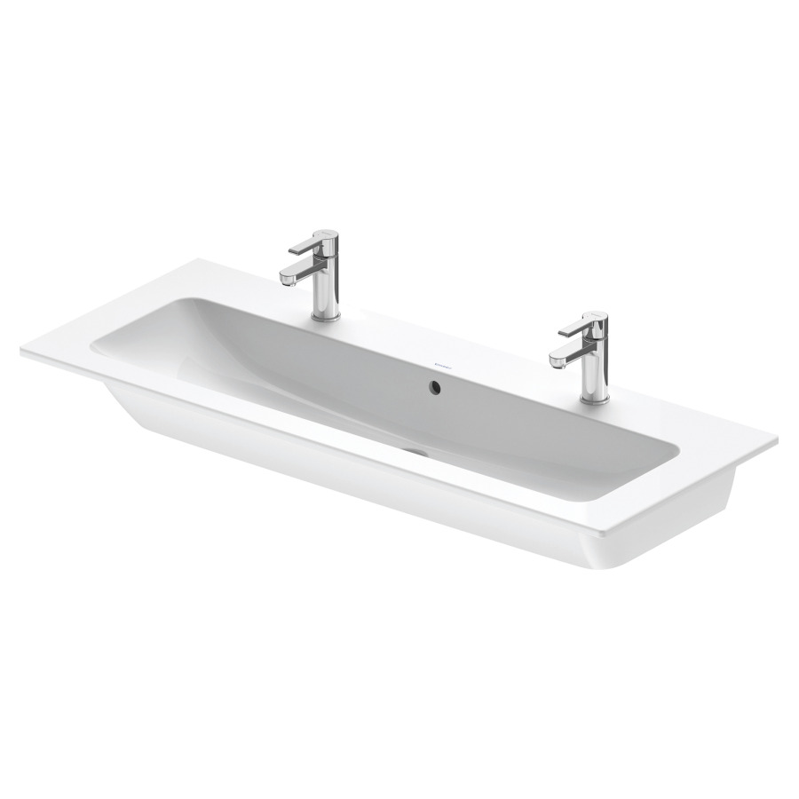 Lavabo ME BY STARCK
123 x 49 cm, céramique
pour meuble suspendu
avec trop-plein