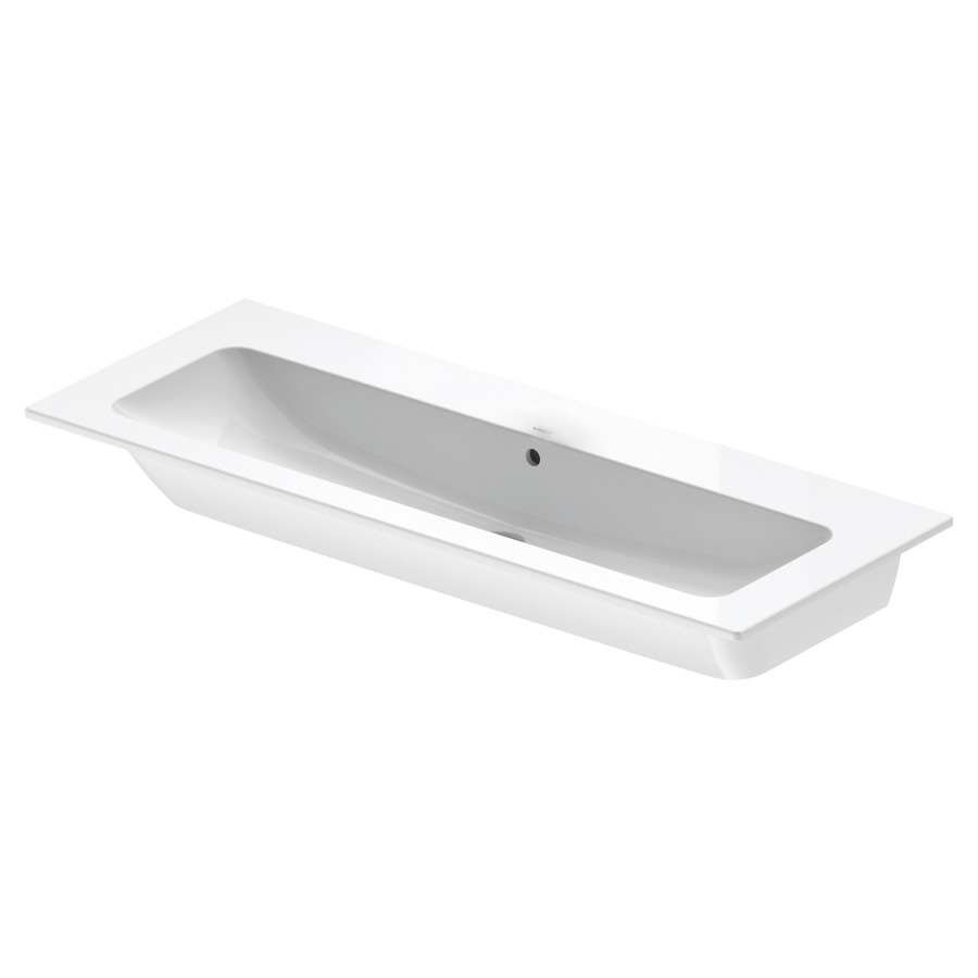 Lavabo ME BY STARCK
123 x 49 cm, céramique
pour meuble suspendu
avec trop-plein