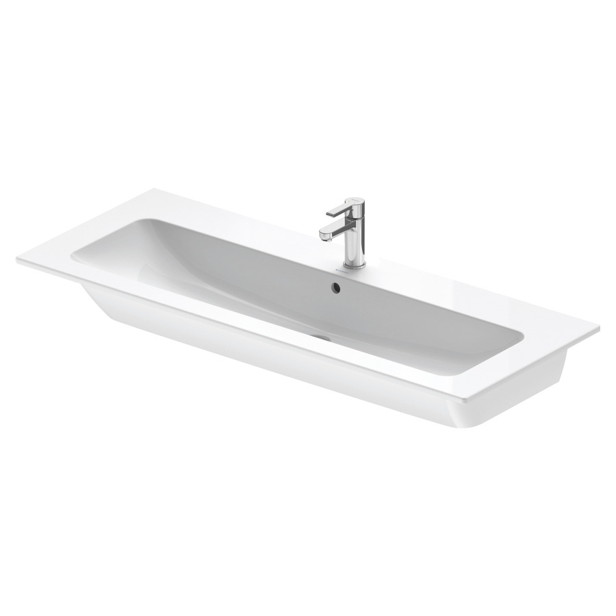 Lavabo ME BY STARCK
123 x 49 cm, céramique
pour meuble suspendu
avec trop-plein