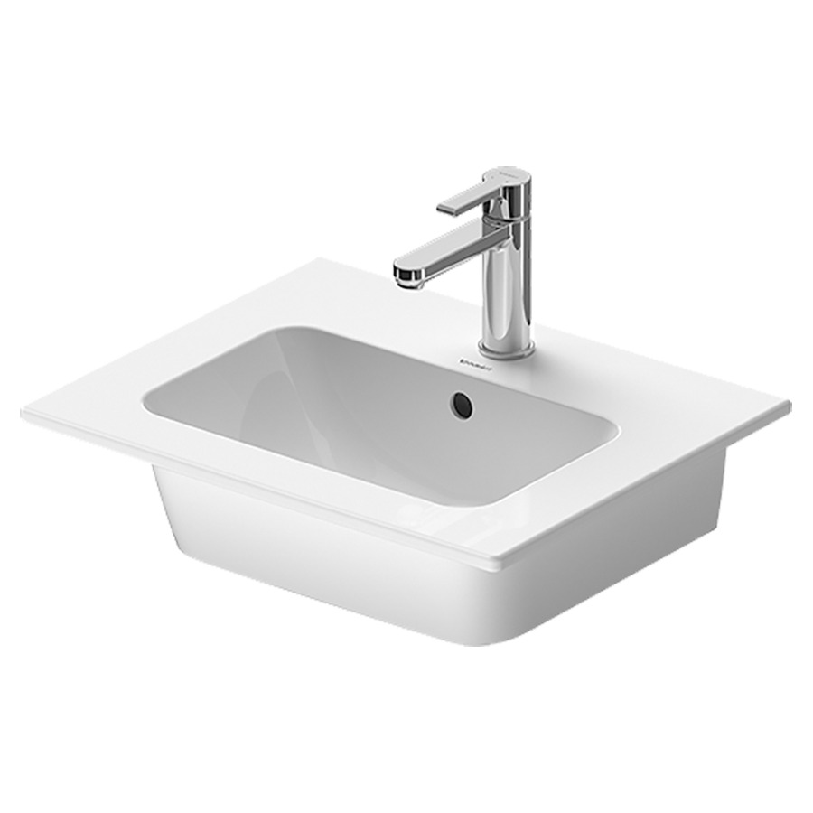 Lavabo ME BY STARCK
53 x 43 cm, céramique
pour  meuble suspendu
avec trop-plein