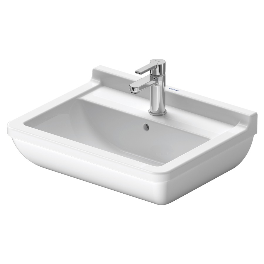 Lavabo STARCK 3
55 x 42 cm, céramique
avec trop-plein
