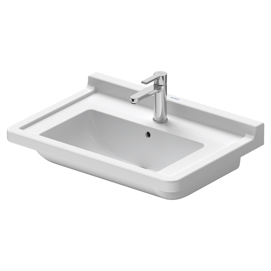 Lavabo STARCK 3
70 x 49 cm, céramique
pour meuble suspendu
avec trop-plein