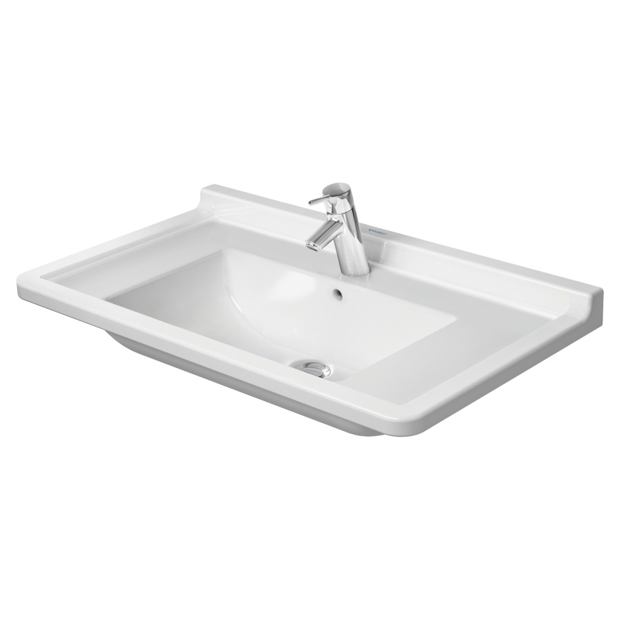 Lavabo STARCK 3
85 x 48,5 cm, céramique
pour meuble suspendu
avec trop-plein
