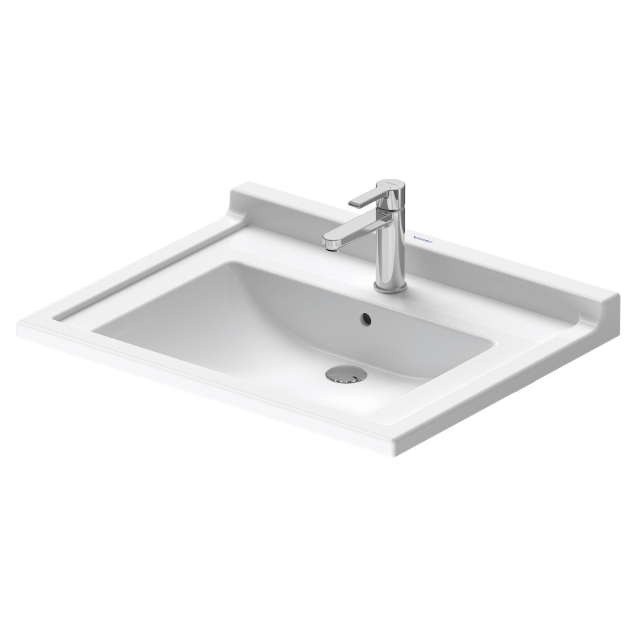 Lavabo STARCK 3 VITAL
70 x 54,5 cm, céramique
avec trop-plein