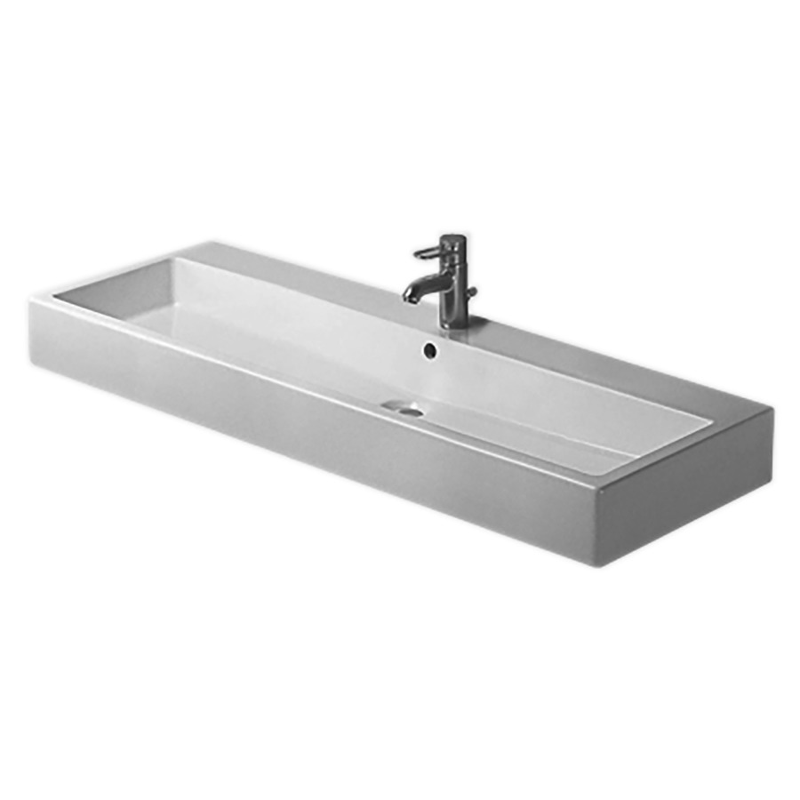 Lavabo VERO
120 x 47 cm, céramique
poli, avec trop-plein
matériel de fixation