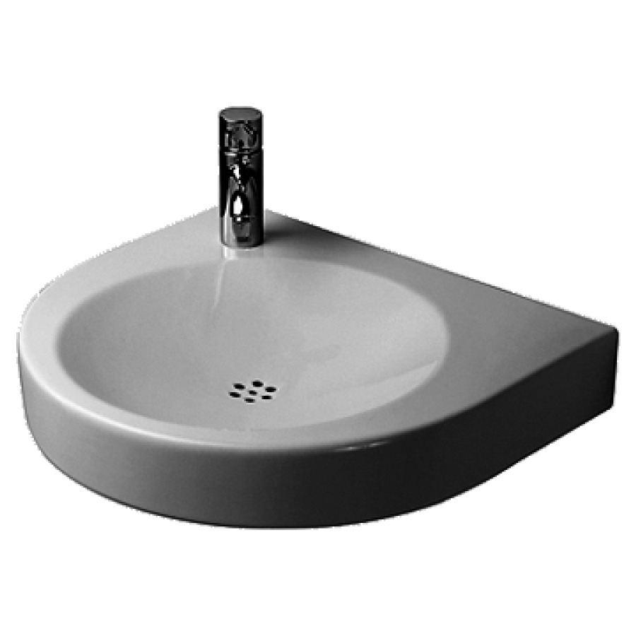 Lavabo ARCHITEC
57,5 x 52 cm, céramique
sans trop-plein, prépercé à
droite pour distributeur savon
montage uniquement avec siphon
UP 855 271