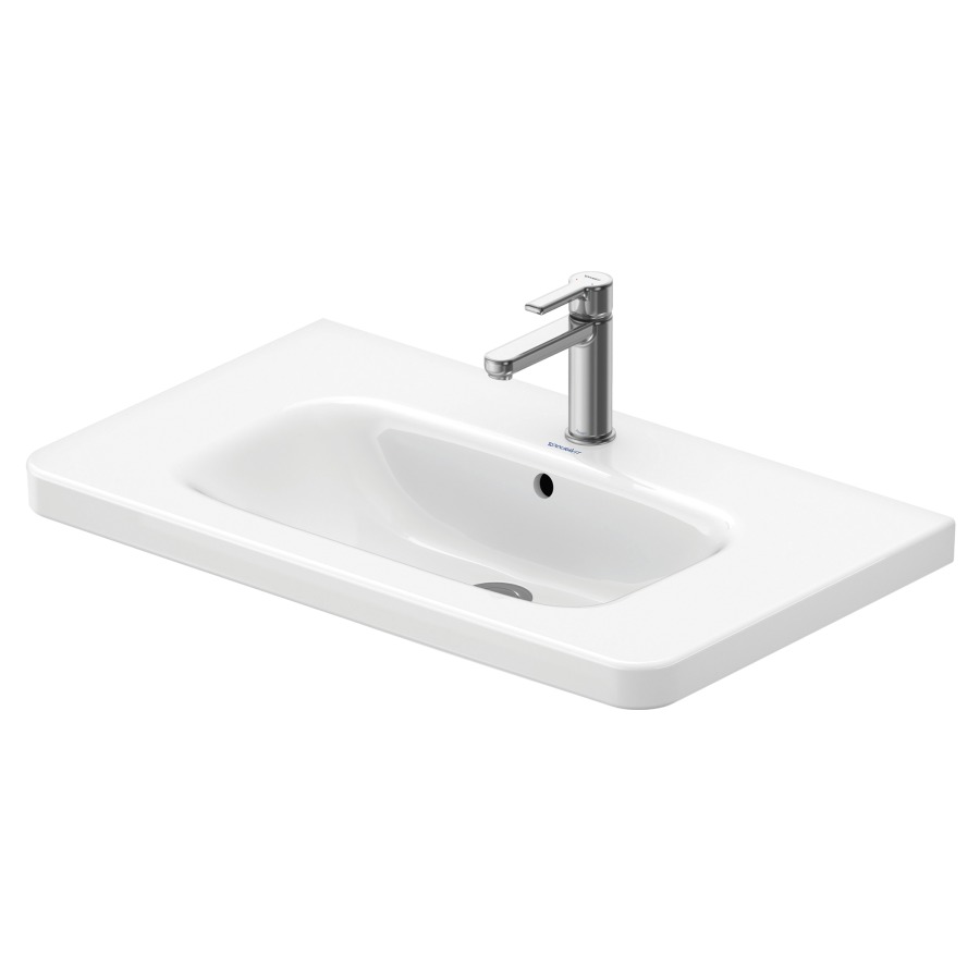 Lavabo DURASTYLE
80 x 48 cm, céramique
pour meuble suspendu
avec trop-plein