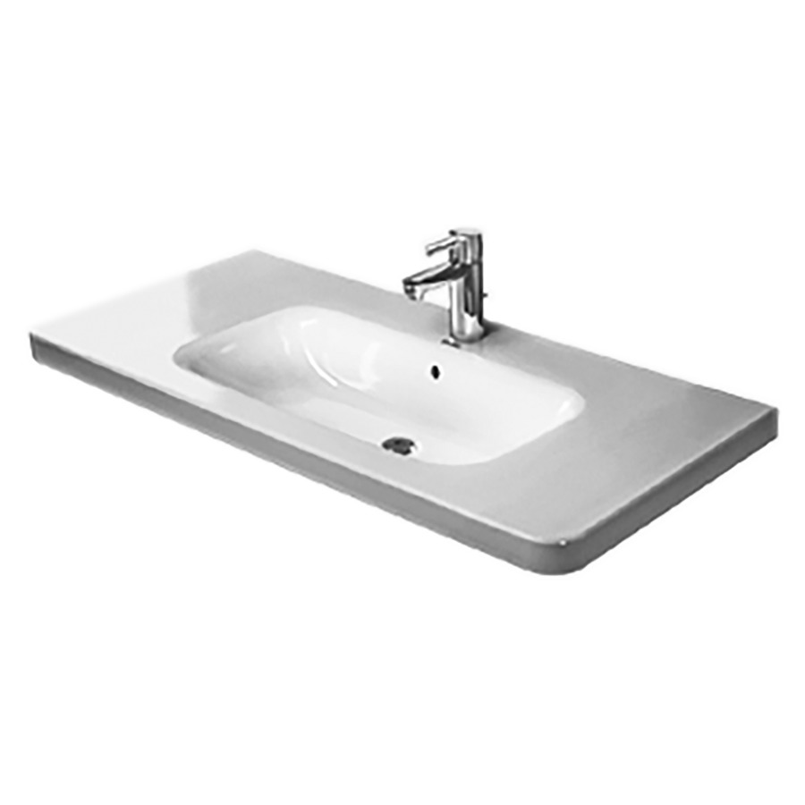 Lavabo DURASTYLE
100 x 48 cm, céramique
pour meuble suspendu
avec trop-plein