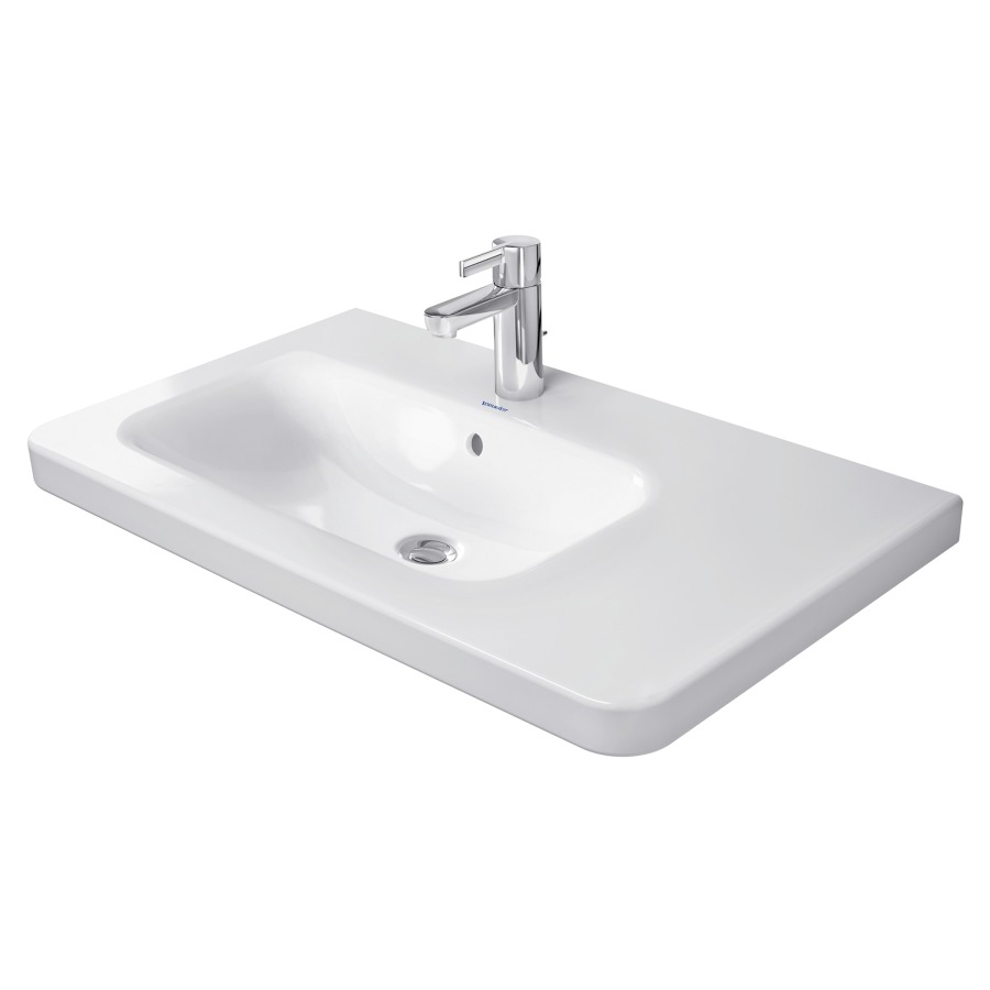 Lavabo DURASTYLE
80 x 48 cm, lavabo à gauche
céramique, pour meuble
suspendu, avec trop-plein