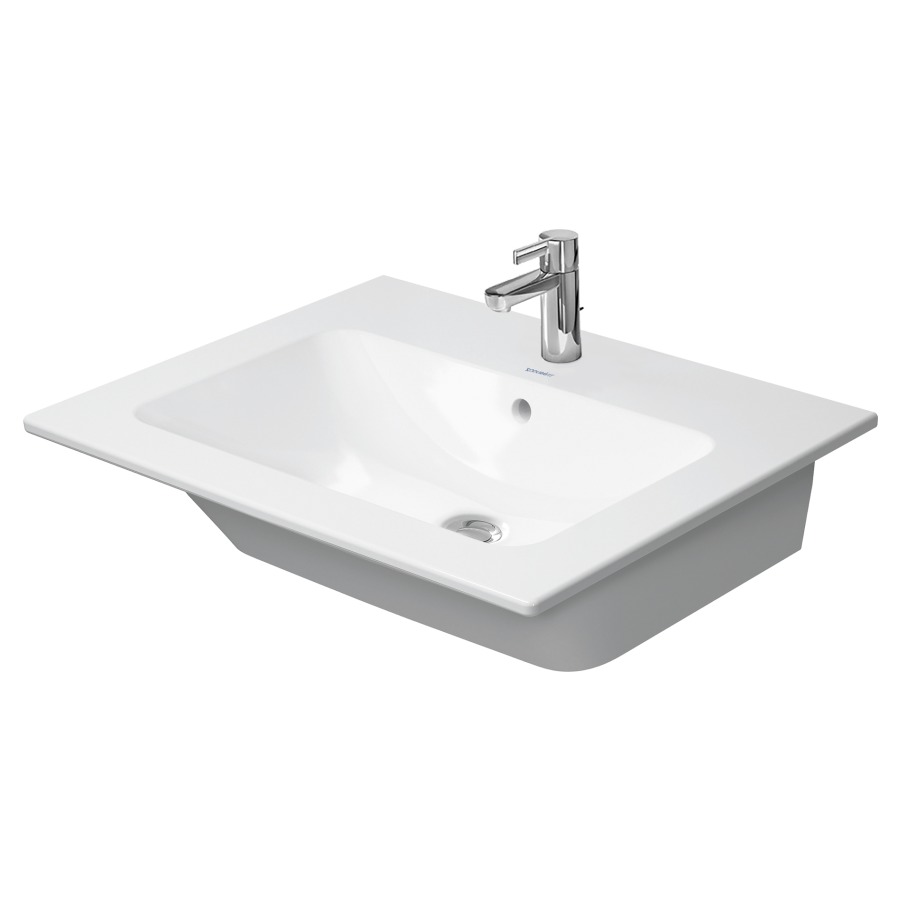 Lavabo ME BY STARCK
63 x 49 cm, céramique
pour meuble suspendu
avec trop-plein