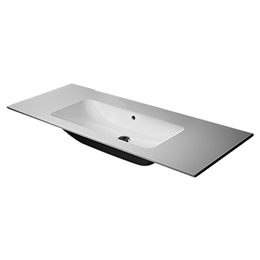 Lavabo ME BY STARCK
123 x 49 cm, céramique
pour meuble suspendu
avec trop-plein