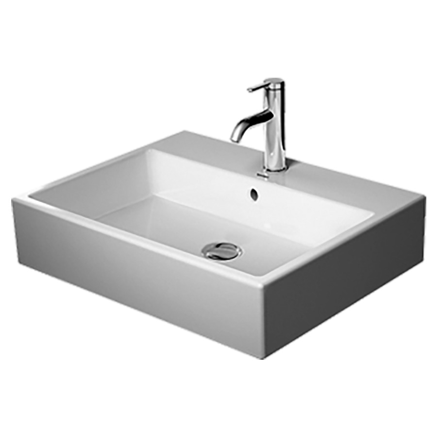 Lavabo VERO AIR
60 x 47 cm, céramique
pour meuble suspendu, avec
trop-plein
