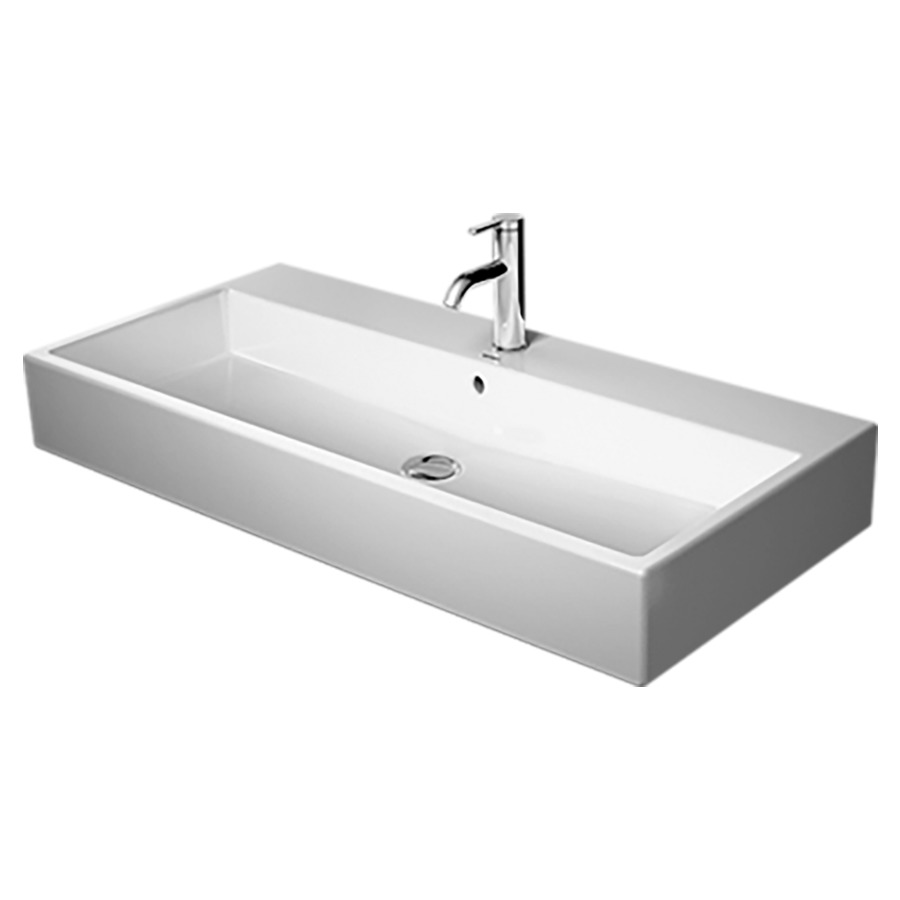 Lavabo VERO AIR
100 x 47 cm, céramique
pour meuble suspendu, avec
trop-plein