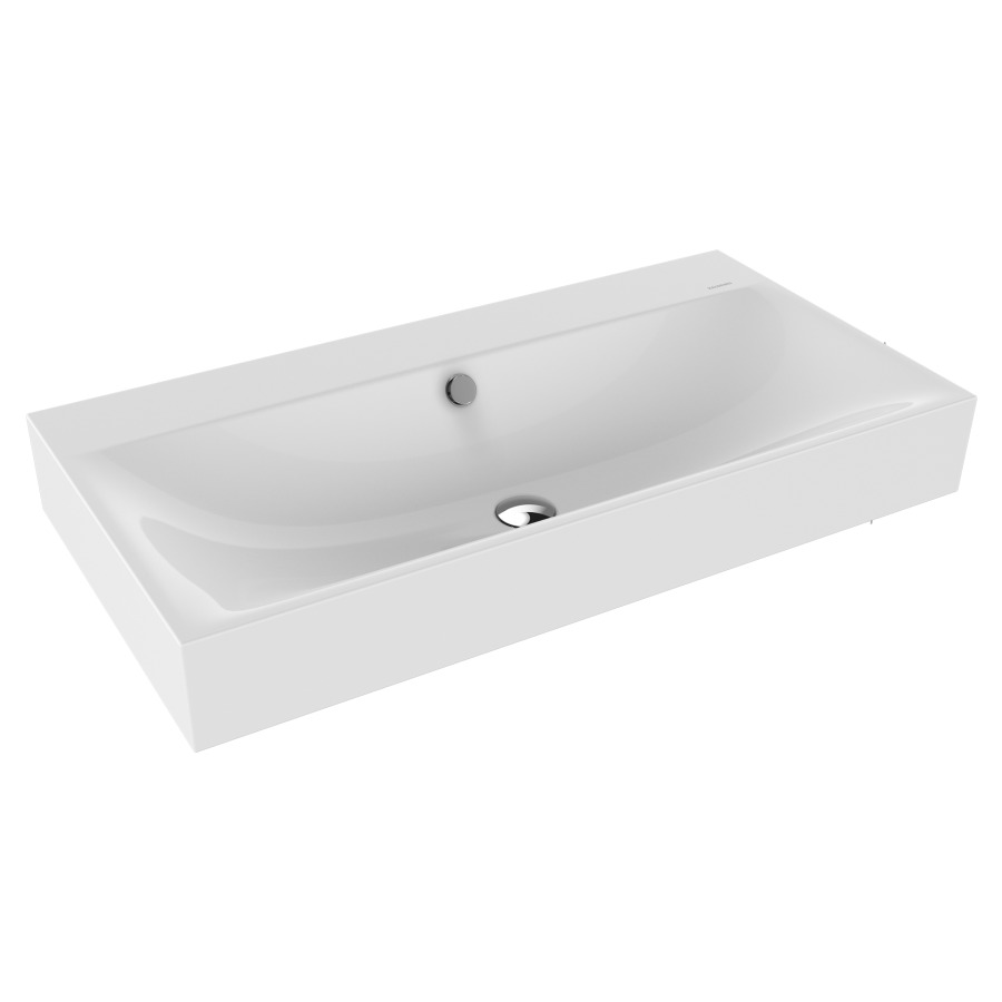 Lavabo SILENIO
90 x 46 x 12 cm, acier
avec garniture de trop-plein
chrome et isolation phonique
émaillé des deux côtés