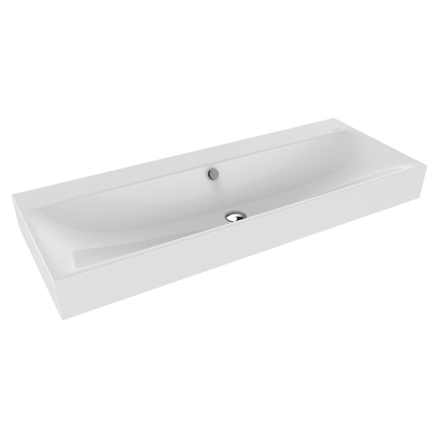 Lavabo SILENIO
120 x 46 x 12 cm, acier
avec garniture de trop-plein
chrome et isolation phonique
émaillé des deux côtés