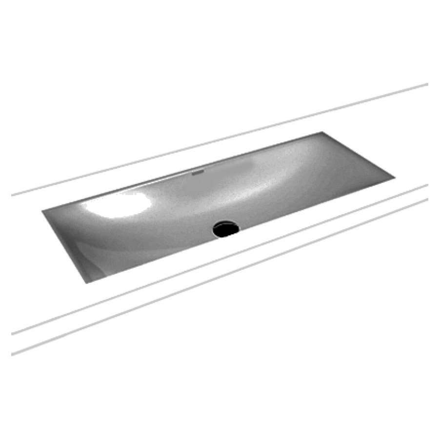 Lavabo à encastrer SILENIO
93,4 x 39,1 cm, acier
sans trop-plein