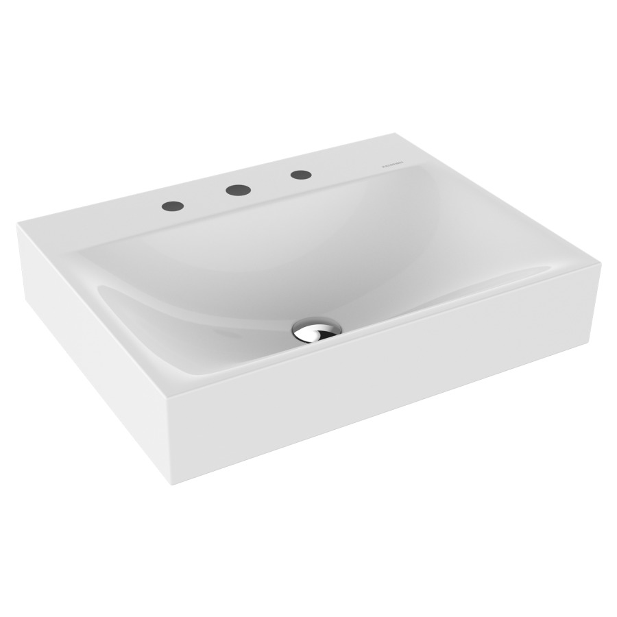 Lavabo SILENIO
60 x 46 x 12 cm, acier
sans trop-plein