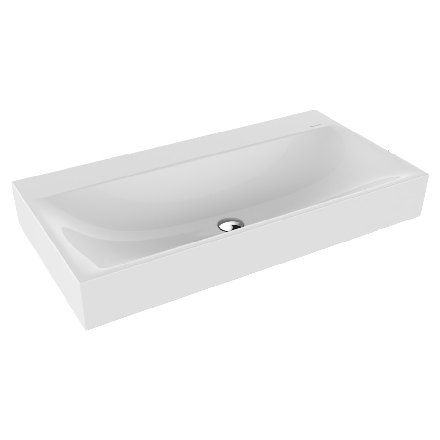 Lavabo SILENIO
90 x 46 x 12 cm, acier
sans trop-plein