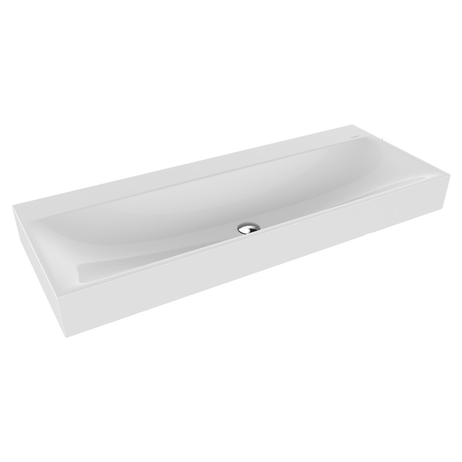 Lavabo SILENIO
120 x 46 x 12 cm, acier
sans trop-plein