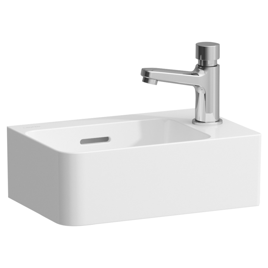 Lave-mains VAL
34 x 22 cm, SaphirCéramique
pour meuble suspendu
avec trop-plein