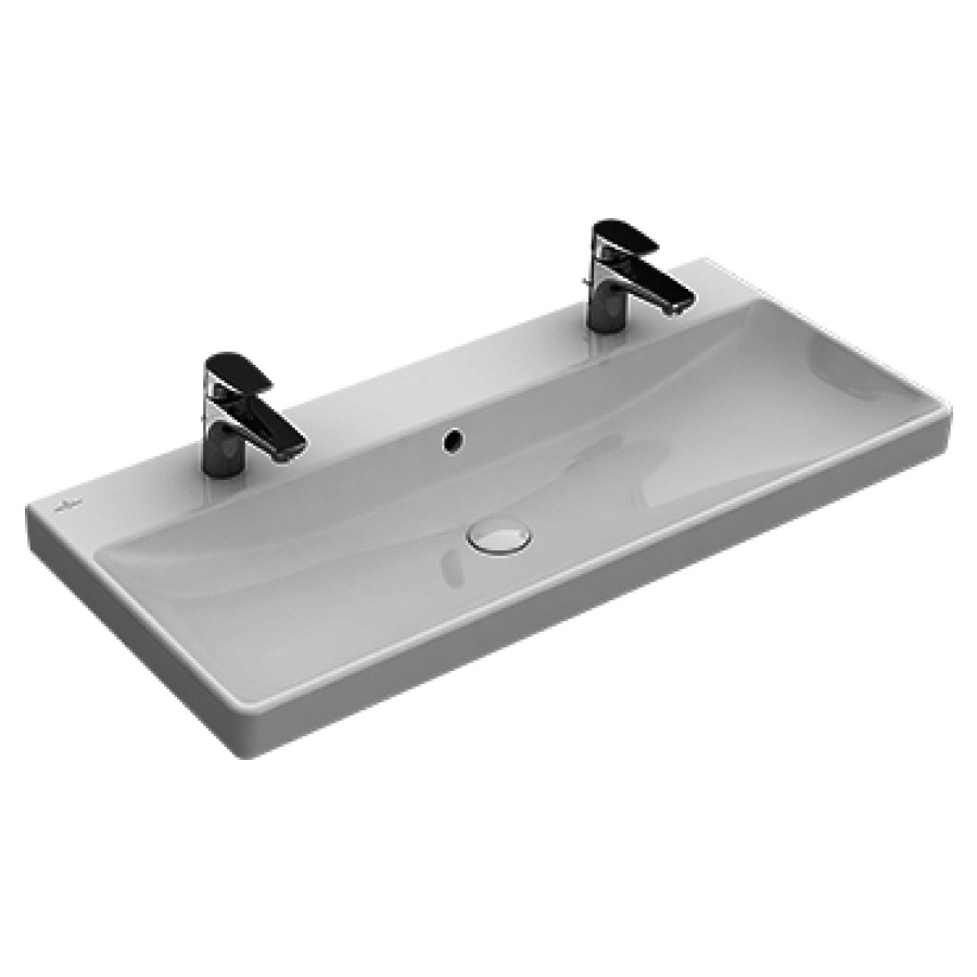Lavabo AVENTO
100 x 47 cm, céramique
pour meuble suspendu, avec
trop-plein