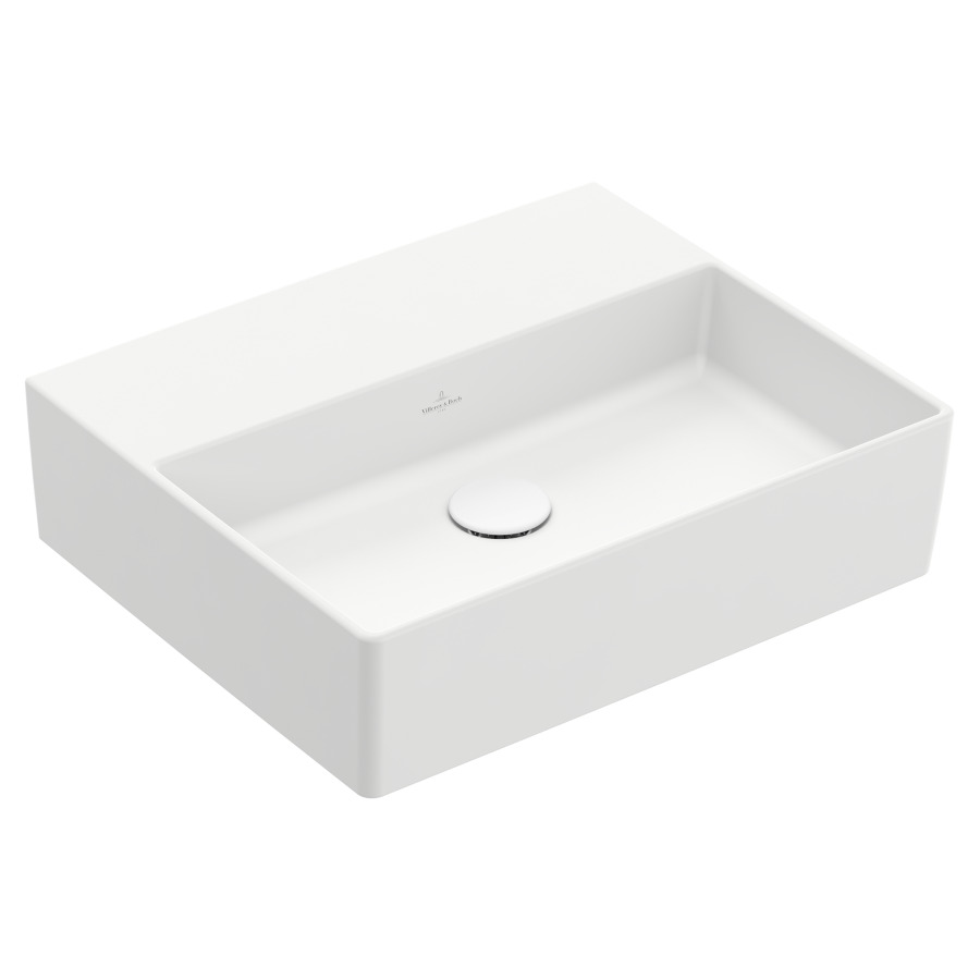 Lavabo MEMENTO 2.0
50 x 42 cm, céramique
sans trop-plein, côté
inférieur poli