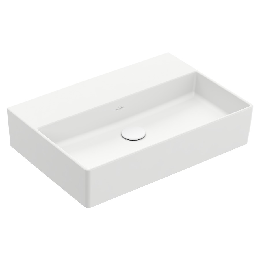 Lavabo MEMENTO 2.0
60 x 42 cm, céramique
sans trop-plein, côté
inférieur poli
