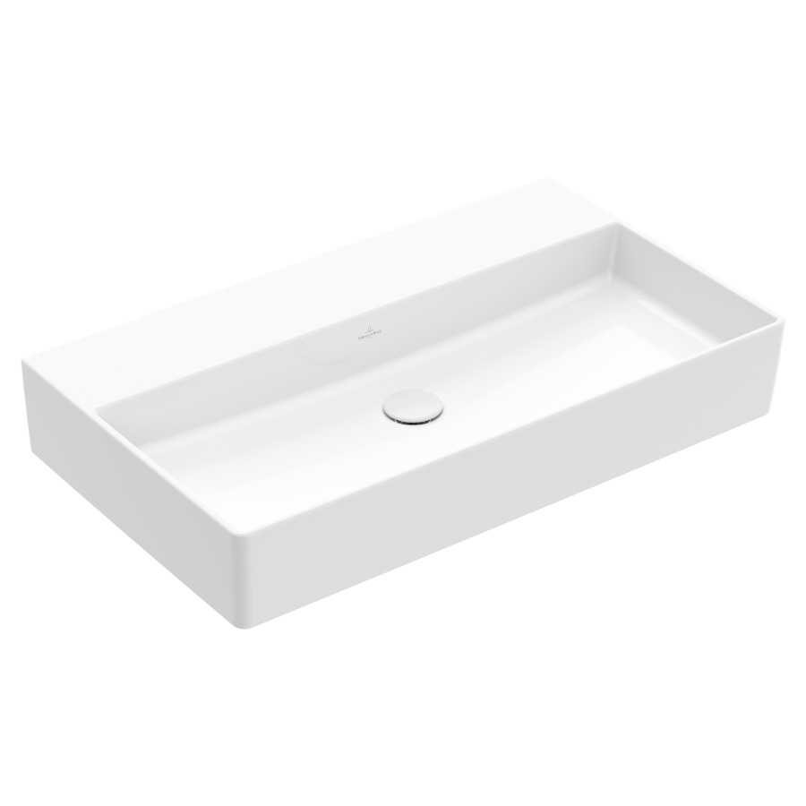 Lavabo MEMENTO 2.0
80 x 47 cm, céramique
sans trop-plein, côté
inférieur poli
