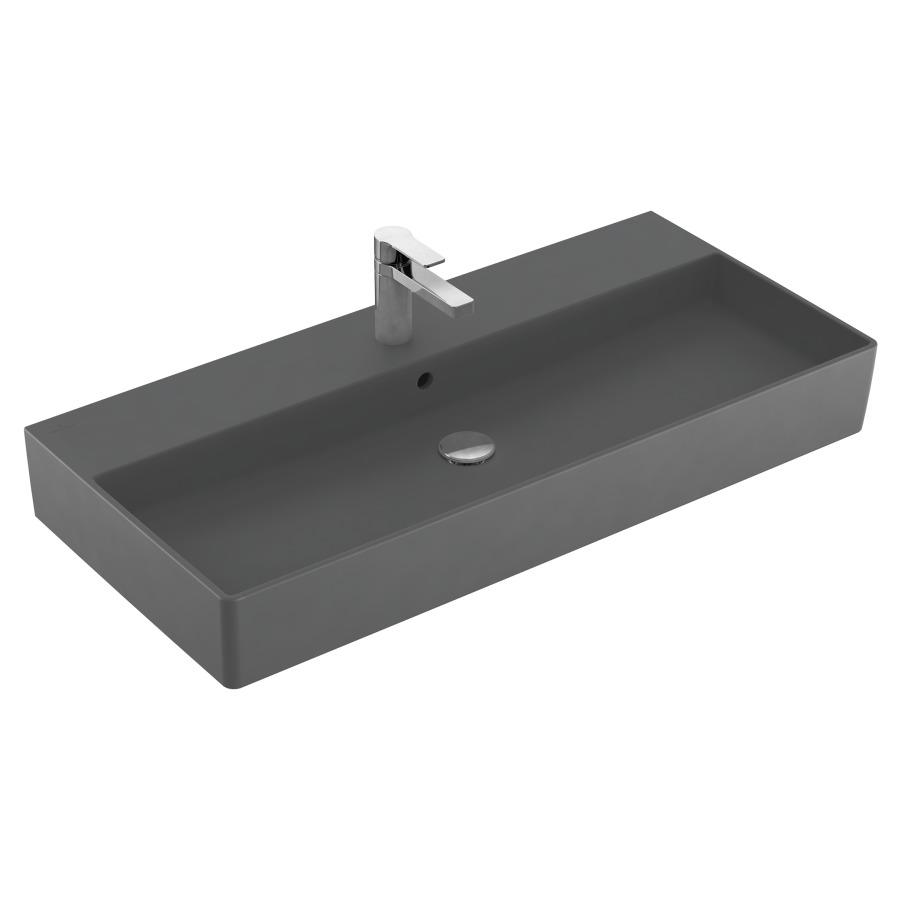 Lavabo MEMENTO 2.0
100 x 47 cm, céramique
avec trop-plein, côté
inférieur poli