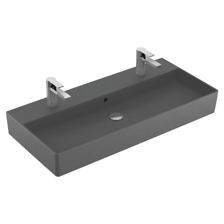 Lavabo MEMENTO 2.0
100 x 47 cm, céramique
avec trop-plein, côté
inférieur poli