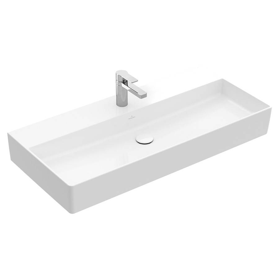 Lavabo MEMENTO 2.0
100 x 47 cm, céramique
sans trop-plein, côté
inférieur poli