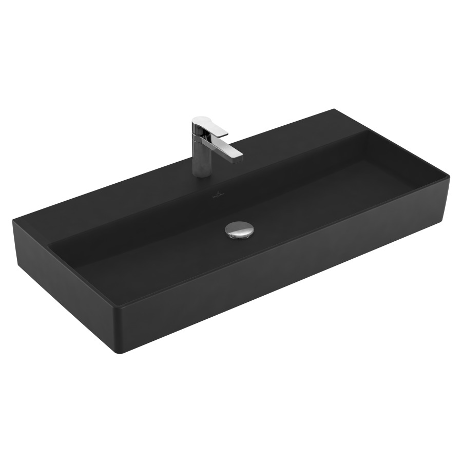Lavabo MEMENTO 2.0
100 x 47 cm, céramique
sans trop-plein, côté
inférieur poli